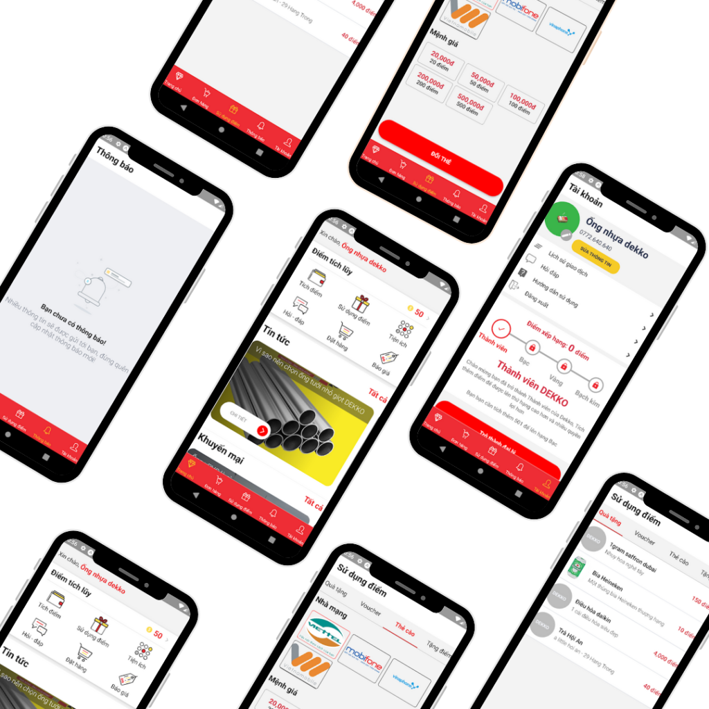 App DEKKO WINDSoft Mẫu bán hàng