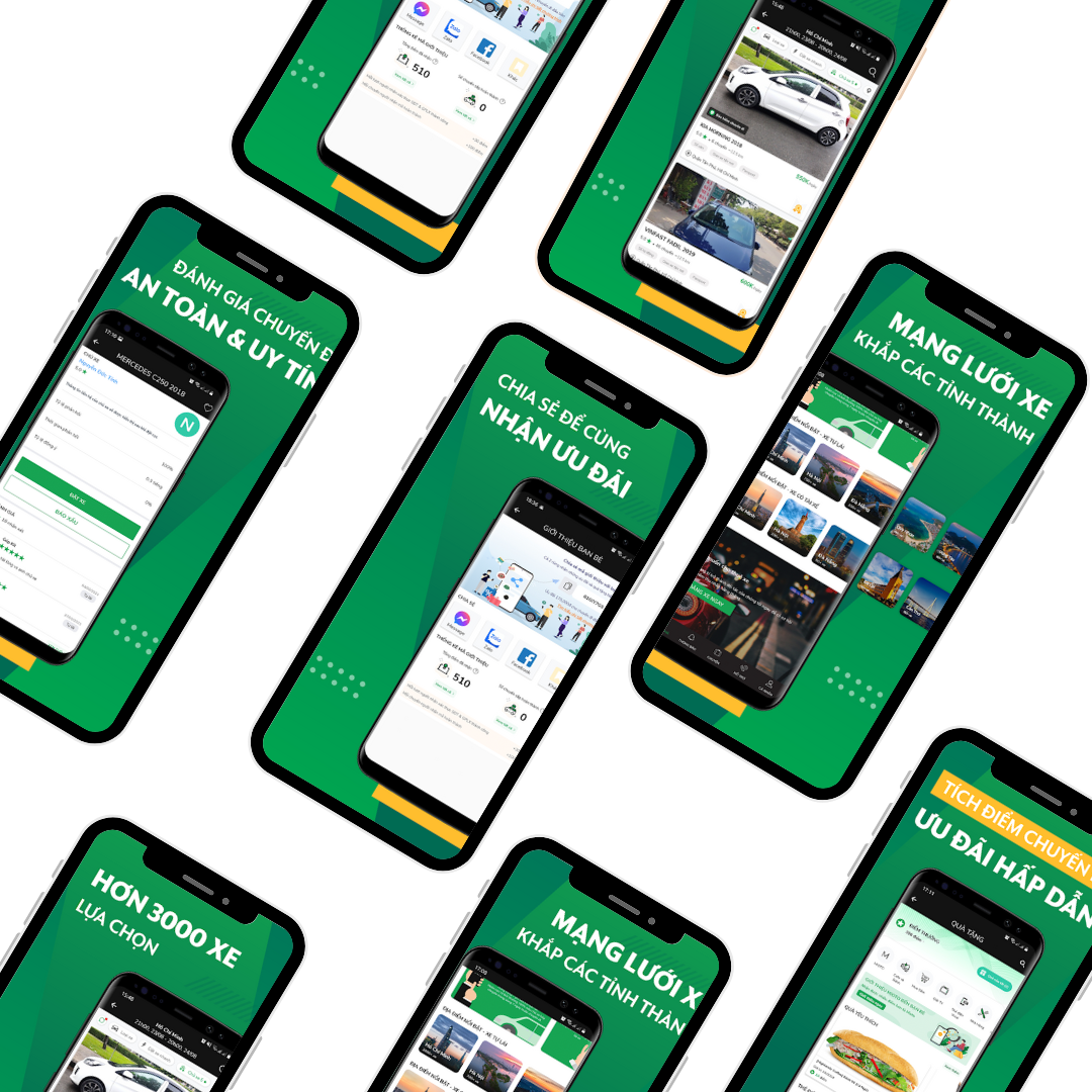Thiết kế App Cho Thuê Xe - WINDSoft - Mẫu bán hàng