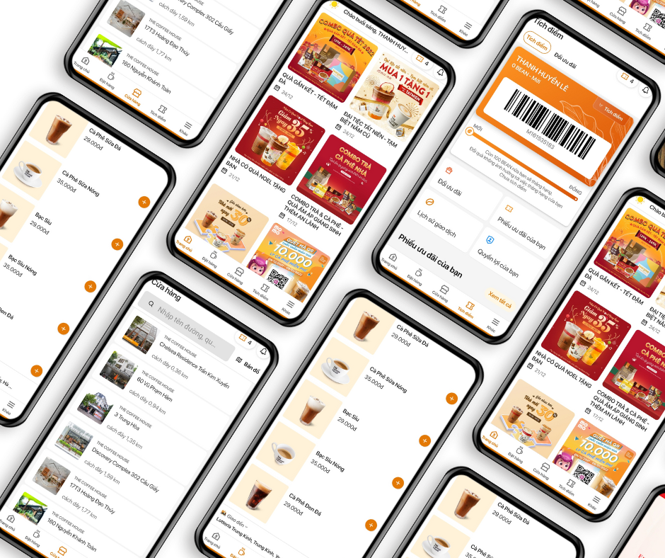 Với nhu cầu của người tiêu dùng đang ngày càng tăng về những không gian yên tĩnh để trốn khỏi cuộc sống vội vã của thành phố, các quán cà phê đang trở thành xu hướng mới. App Go cung cấp dịch vụ thiết kế App cho quán cà phê để giúp bạn giới thiệu quán một cách tốt nhất đến khách hàng và thu hút thêm lượng khách đông đảo.