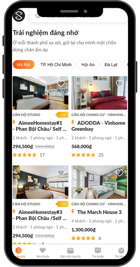Thiết Kế App Homestay Chuyên Nghiệp - WINDSoft