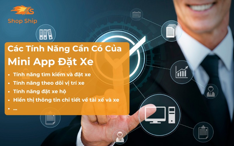 Các tính năng cần có của Mini App đặt xe