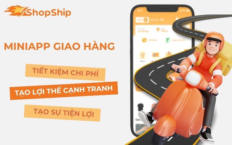 mini app giao hàng